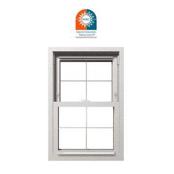 Price New Design American Style Vertical Sliding Aluminum Black Thermal Break Solid Wooden Single and Double Hung Sash Windows